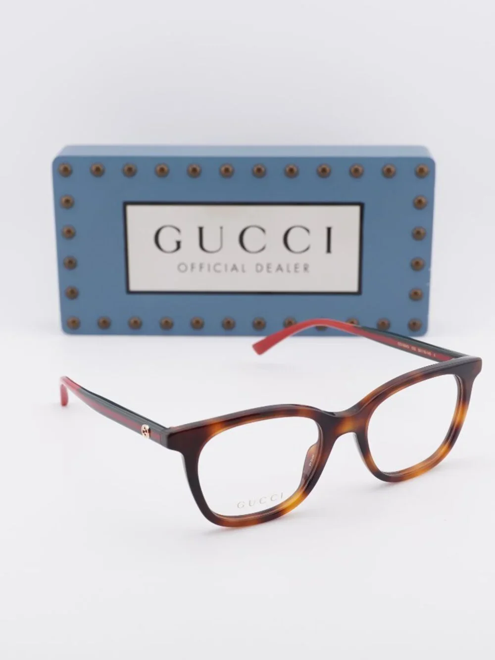 Gucci GG1864O 002 Square Eyeglasses 50mm - Havana